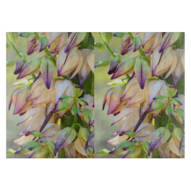 yucca flowers cutting board (Front)