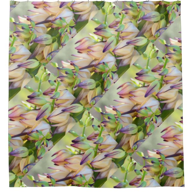 yucca flowers shower curtain (Front)
