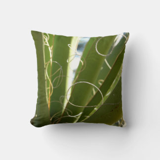 Yucca Leaves Green Nature Photography Cushion