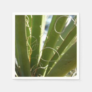 Yucca Leaves Green Nature Photography Napkin