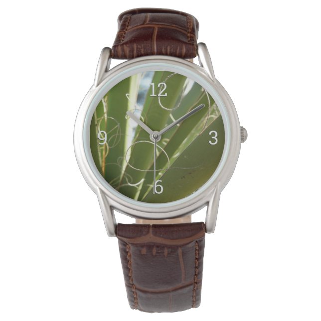 Yucca Leaves Green Nature Photography Watch (Front)