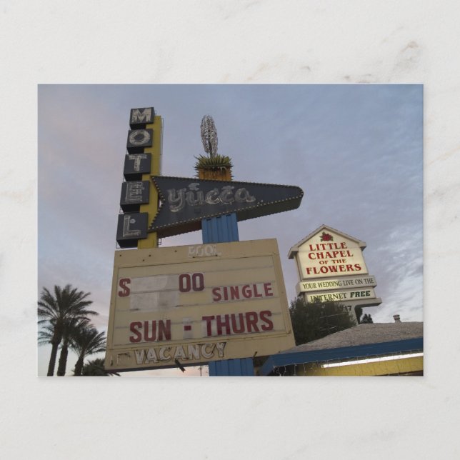 Yucca Motel Las Vegas Postcards (Front)