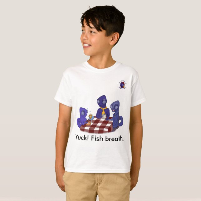 Yuck! Fish breath. T-Shirt (Front Full)