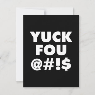 Yuck Fou, funny typography design