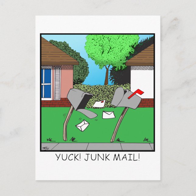 YUCK! JUNK FOOD! POSTCARD (Front)