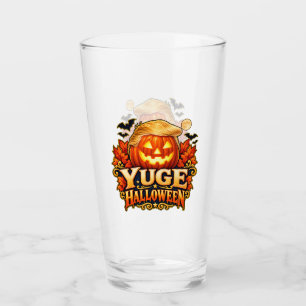 YUGE Halloween Pumpkin Two-Sided Pint Glass