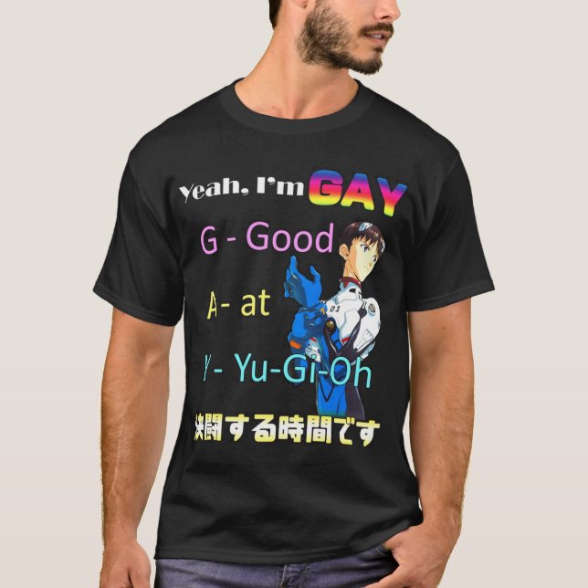 YuGiOh! Yeah Im GAY Muto Yugi  Yugi là Katsuya  An T-Shirt (Front)