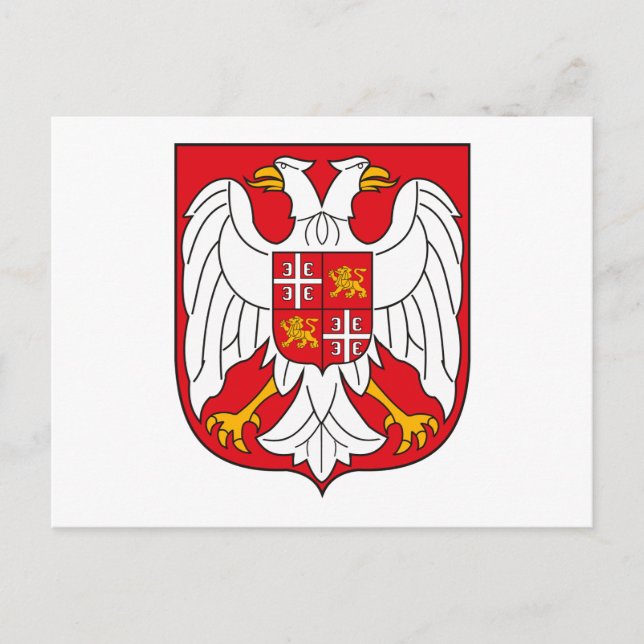 Yugoslavia Coat of Arms Postcard (Front)