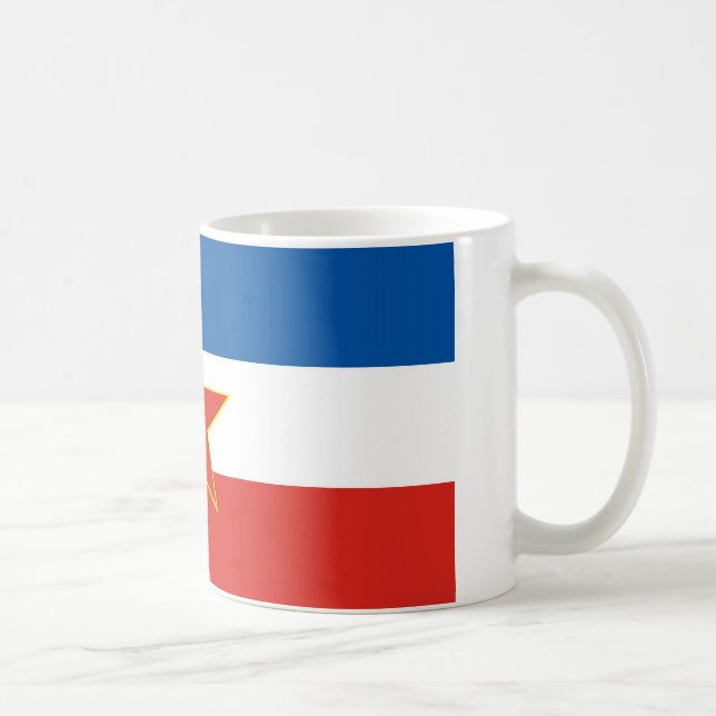 yugoslavia flag coffee mug (Right)