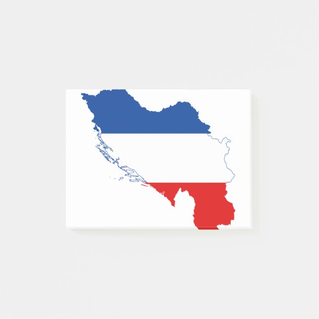 YUGOSLAVIA - flag/colors/map/crest/emblem Post-it Notes (Front)