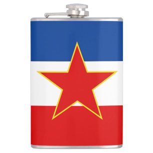 Yugoslavia Flag Hip Flask