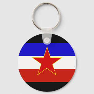 Yugoslavia Flag Key Ring