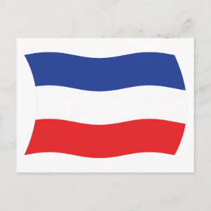 Yugoslavia Flag Postcard