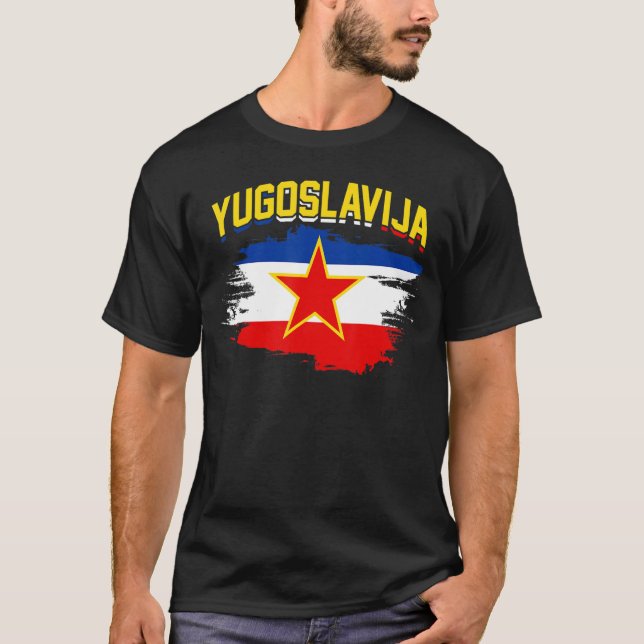 Yugoslavia Flag SFRJ Tito Jugo Serbia Croatia T-Shirt (Front)