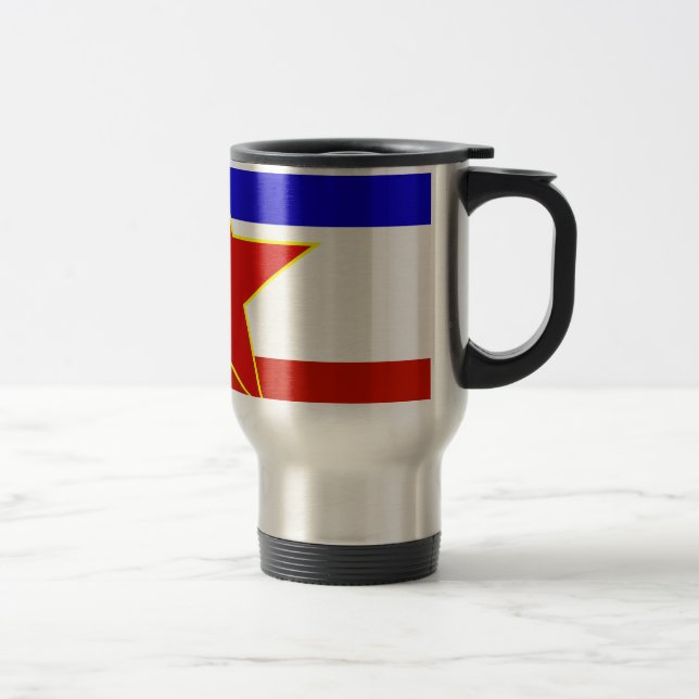 Yugoslavia Flag Travel Mug (Right)