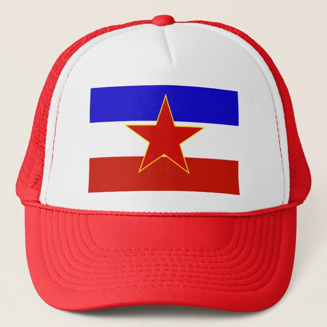 Yugoslavia Flag Trucker Hat (Front)