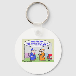 yugoslavia imported parts key ring