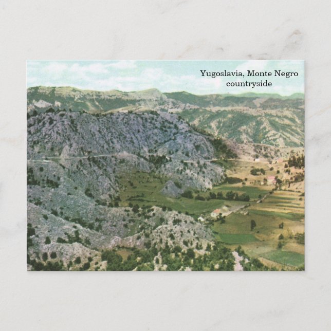 Yugoslavia, Monte Negro countryside Postcard (Front)