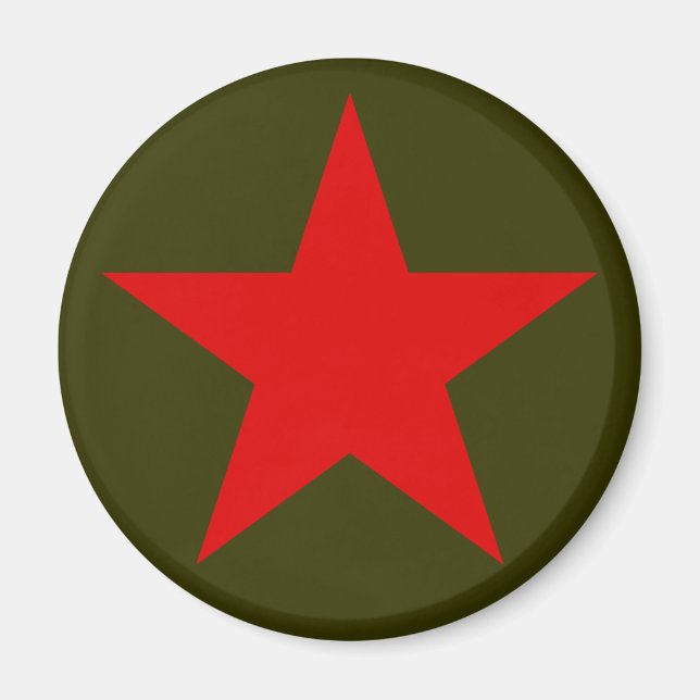 Yugoslavia Red Star Magnet (Front)