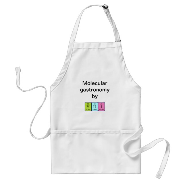Yui periodic table name apron (Front)