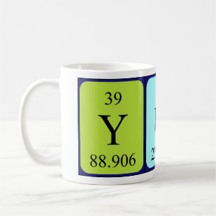 Yui periodic table name mug