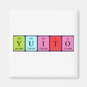 Yuito periodic table name magnet
