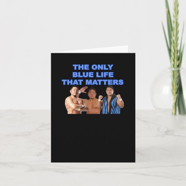 Yuji Nagata Lives Sticker  Card (Front)