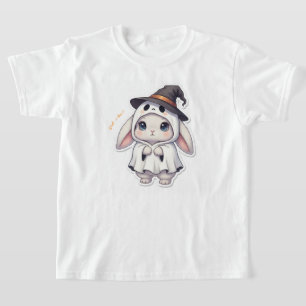 Yukata Bunny with Apple Candy - Pink Pastel Ribbon T-Shirt