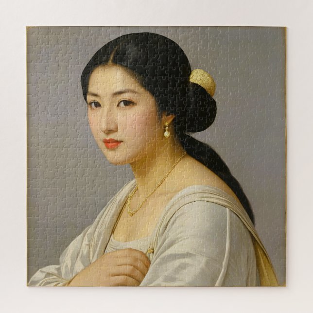 "Yuki Mori" Fine Art Woman's Portrait Jigsaw Puzzle (Vertical)