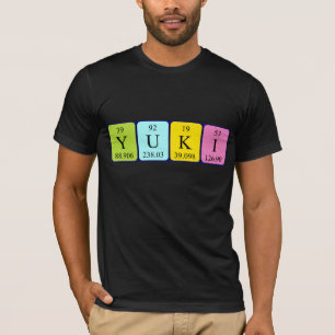 Yuki periodic table name shirt