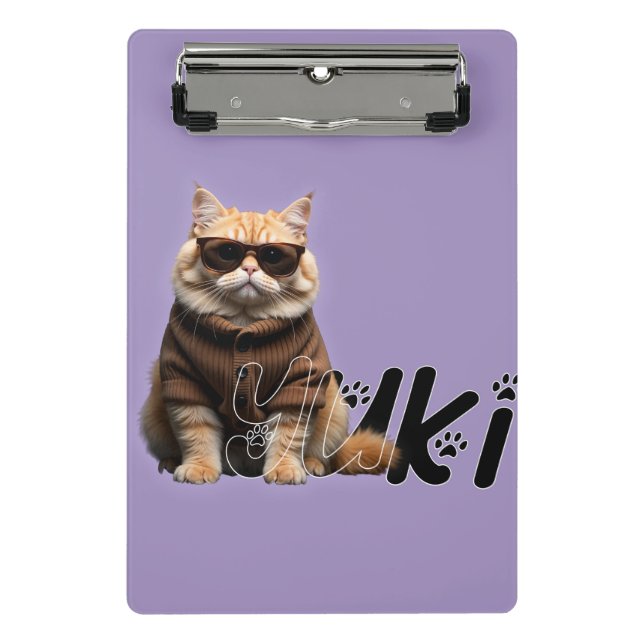 Yuki the Cat: Mini Clipboard (Front)