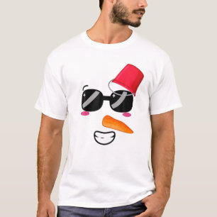Yukidaruma Snowman Face With Carrot I Kawaii Anime T-Shirt