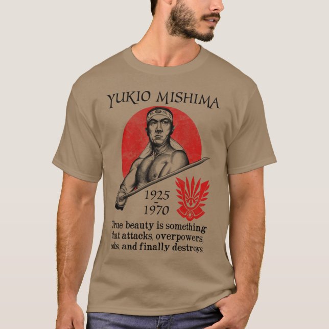 Yukio Mishima Double friends vintage T-Shirt (Front)