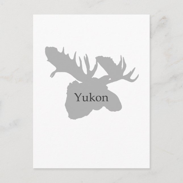 Yukon Canada Logo (moose) Postcard (Front)