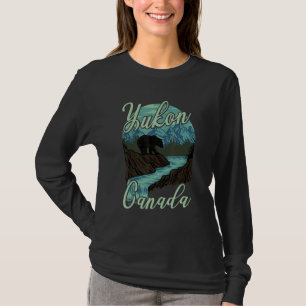 Yukon Canada Nature Bear Mountains Attire For Men  T-Shirt