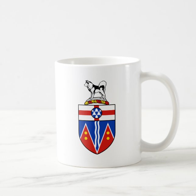 Yukon Coat of Arms Coffee Mug (Right)