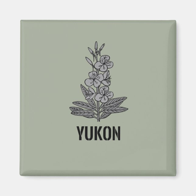 Yukon Fireweed Magnet (Front)