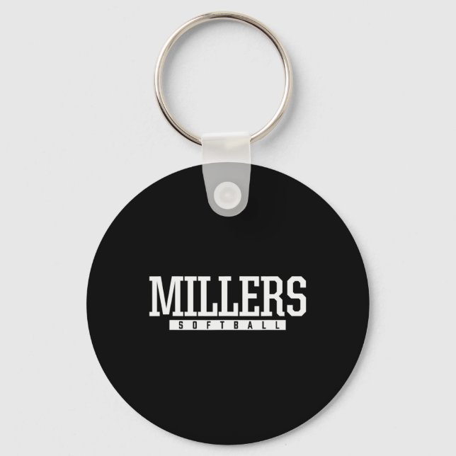 Yukon Millers Softll Hs  Key Ring (Front)