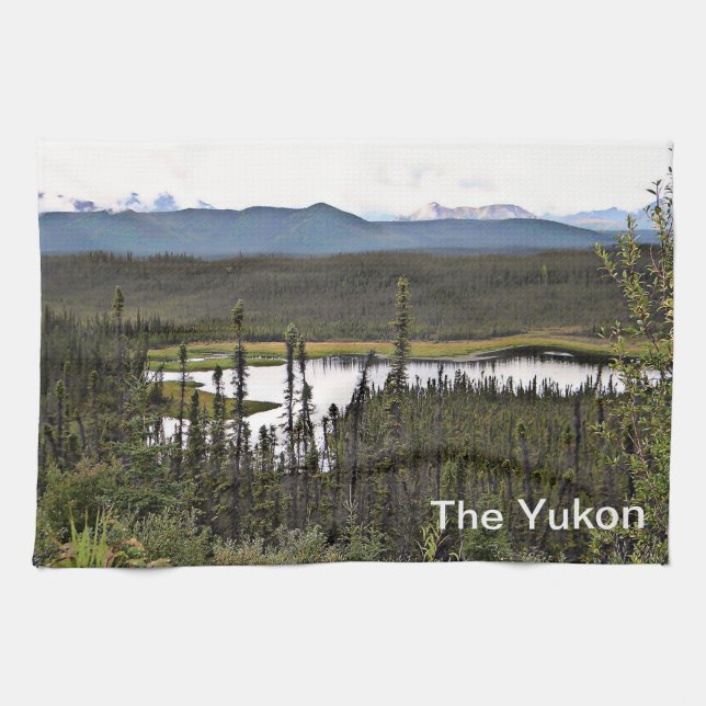 Yukon Pond Tea Towel (Horizontal)