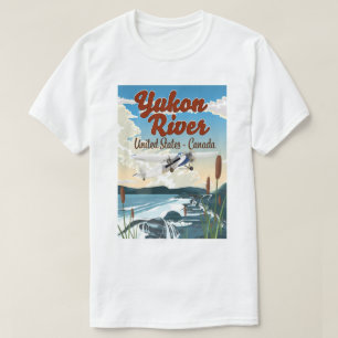 Yukon river USA Canada travel poster T-Shirt