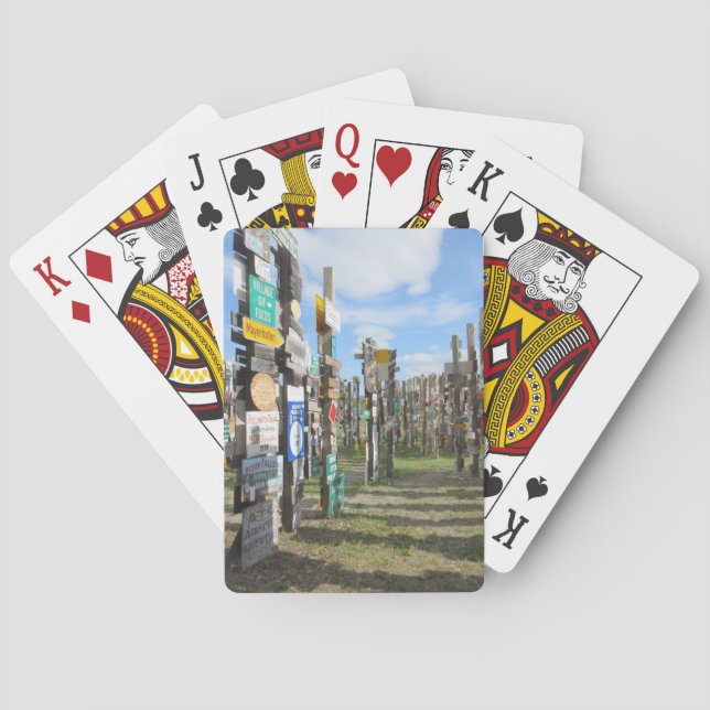 Yukon Sign Forest Playing Cards (Back)