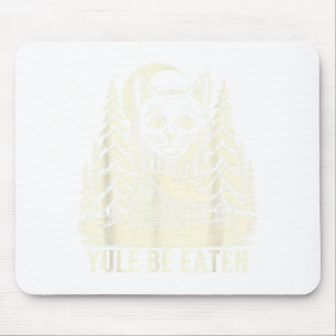 Yule Be Eaten Icelandic Cat Christmas Folklore Jól Mouse Pad