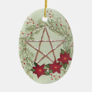 Yule Blessing Ceramic Tree Decoration