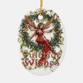 Yule Blessings: Hanging Decpration Ceramic Tree Decoration