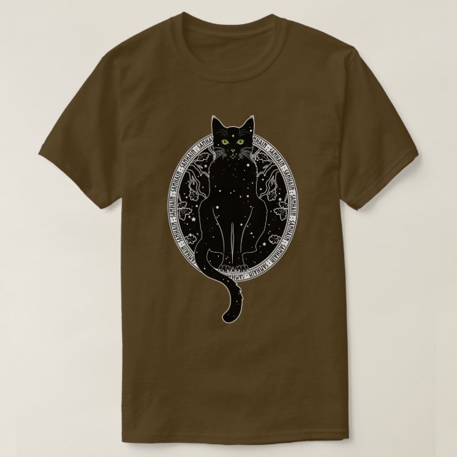 Yule Cat of Iceland Jolakotturinn Icelandic Christ T-Shirt (Design Front)