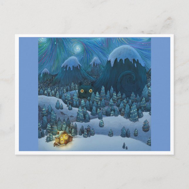 Yule Cat Postcard (Front)