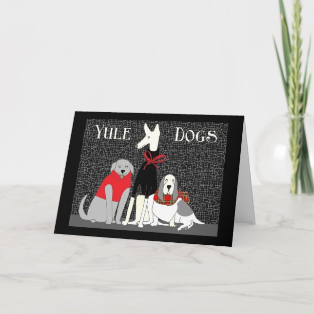 Yule Dogs Christmas Card (Front)