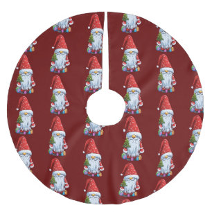 Yule Gift-wrapped Delivery Skaal to the Snowy-Seas Brushed Polyester Tree Skirt