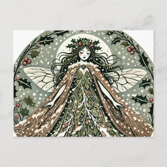Yule Goddess Winter Solstice                       Postcard (Front)
