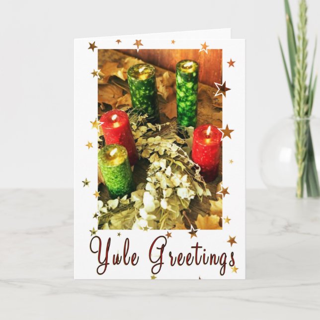 Yule Greetings Holiday Card (Front)